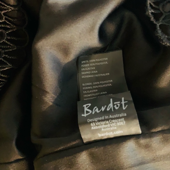 Bardot Mariana Lace Body con black Dress - Picture 8 of 11